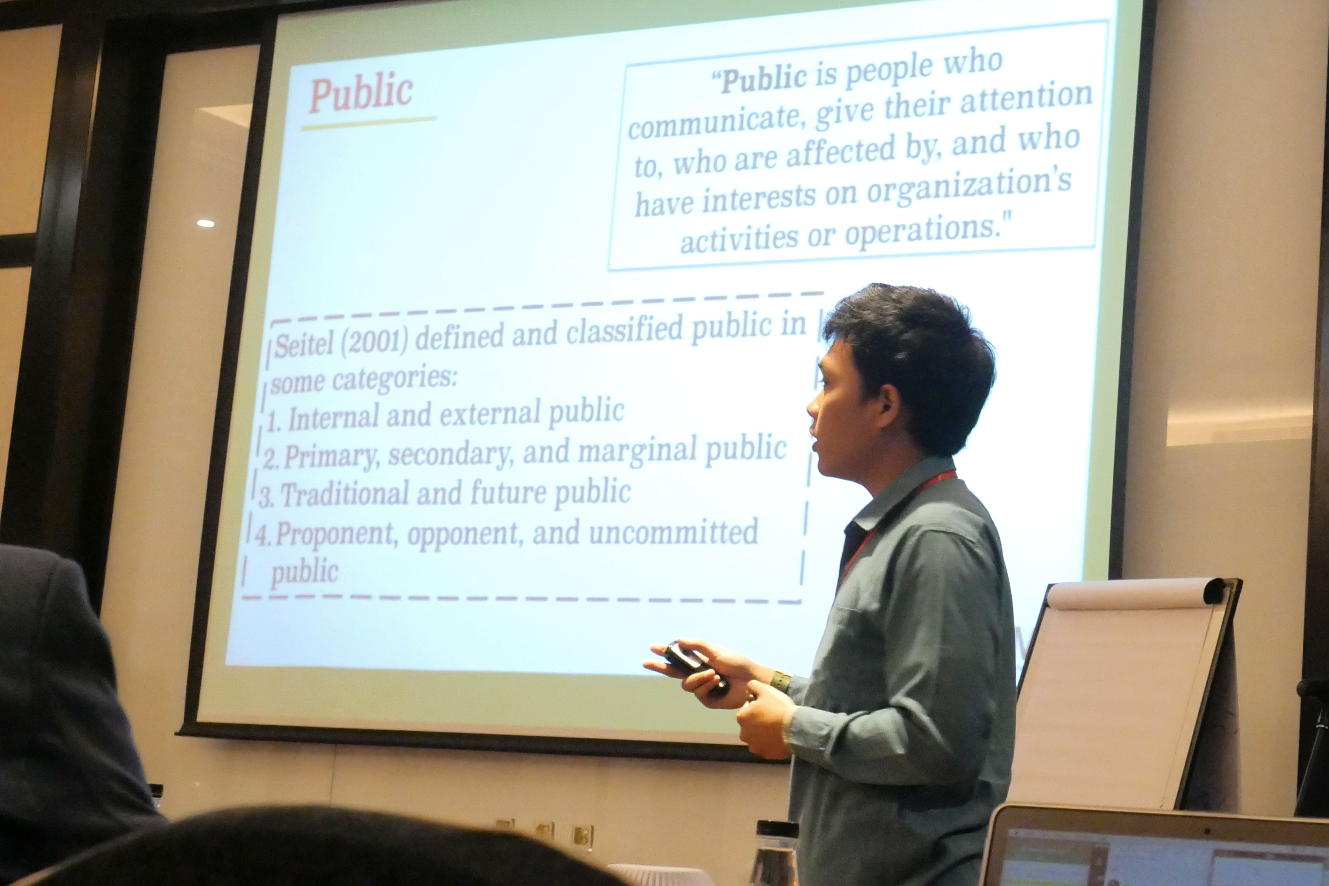 Alexander Hridaya Bhakti, as Student of Communication Studies, Faculty of Social and Political Sciences, University of Indonesia, presented his research about “Implementing Communication Audit to Understand Public Perception” in the Call For Abstracts, ASEAN Public Relations Conference in Bali, Indonesia