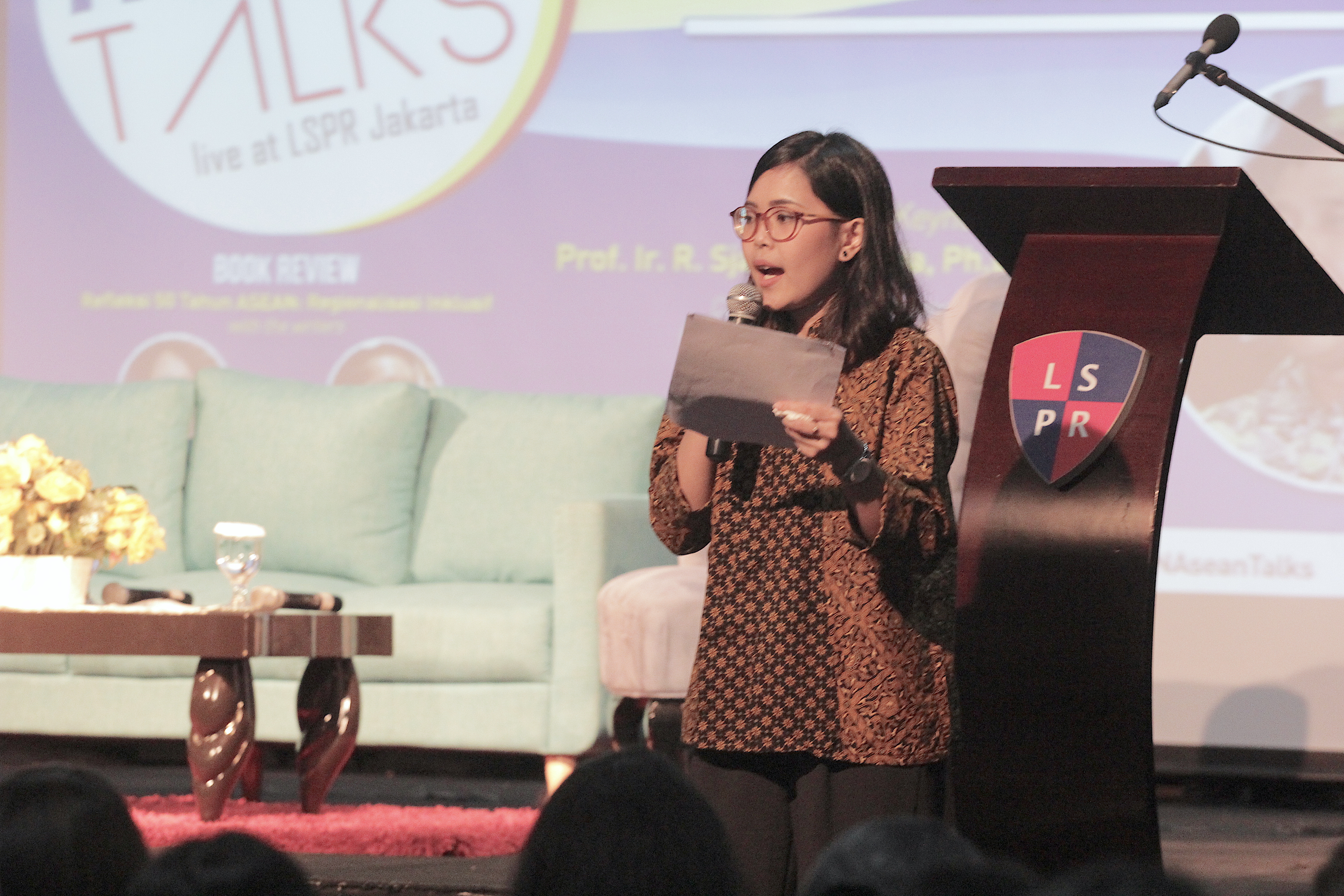 Ms. Cyntia Keliat as the Moderator